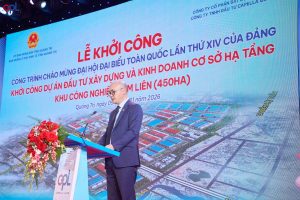 Ông Bùi Đình Chiên, Tổng giám đốc Capella Land phát biểu tại sự kiện capella-land-khoi-cong-du-an-khu-cong-nghiep-cam-lien-450-ha-tai-quang-tri-3