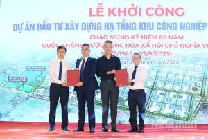 Trao Thỏa thuận xúc tiến đầu tư dự án cho các đơn vị tư vấn. capella-land-khoi-cong-kcn-trung-thanh-5