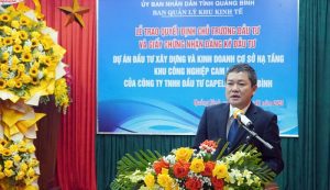 “Đây là dự án đầu tiên trong lĩnh vực xây dựng cơ sở hạ tầng KCN trên địa bàn Tỉnh được đầu tư bằng Capella-Land-nhan-quyet-dinh-chu-truong-dau-tu-kcn-cam-lien-3